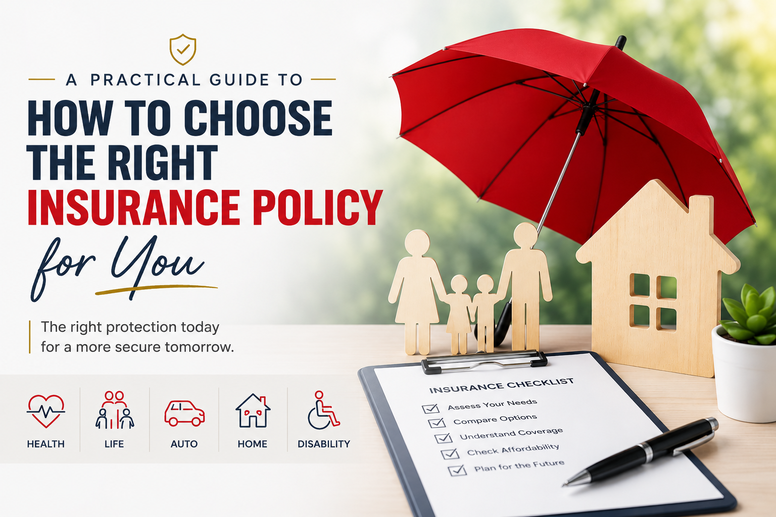 How to Choose the Right Insurance Policy for You: A Practical Guide to Protecting What Matters Most